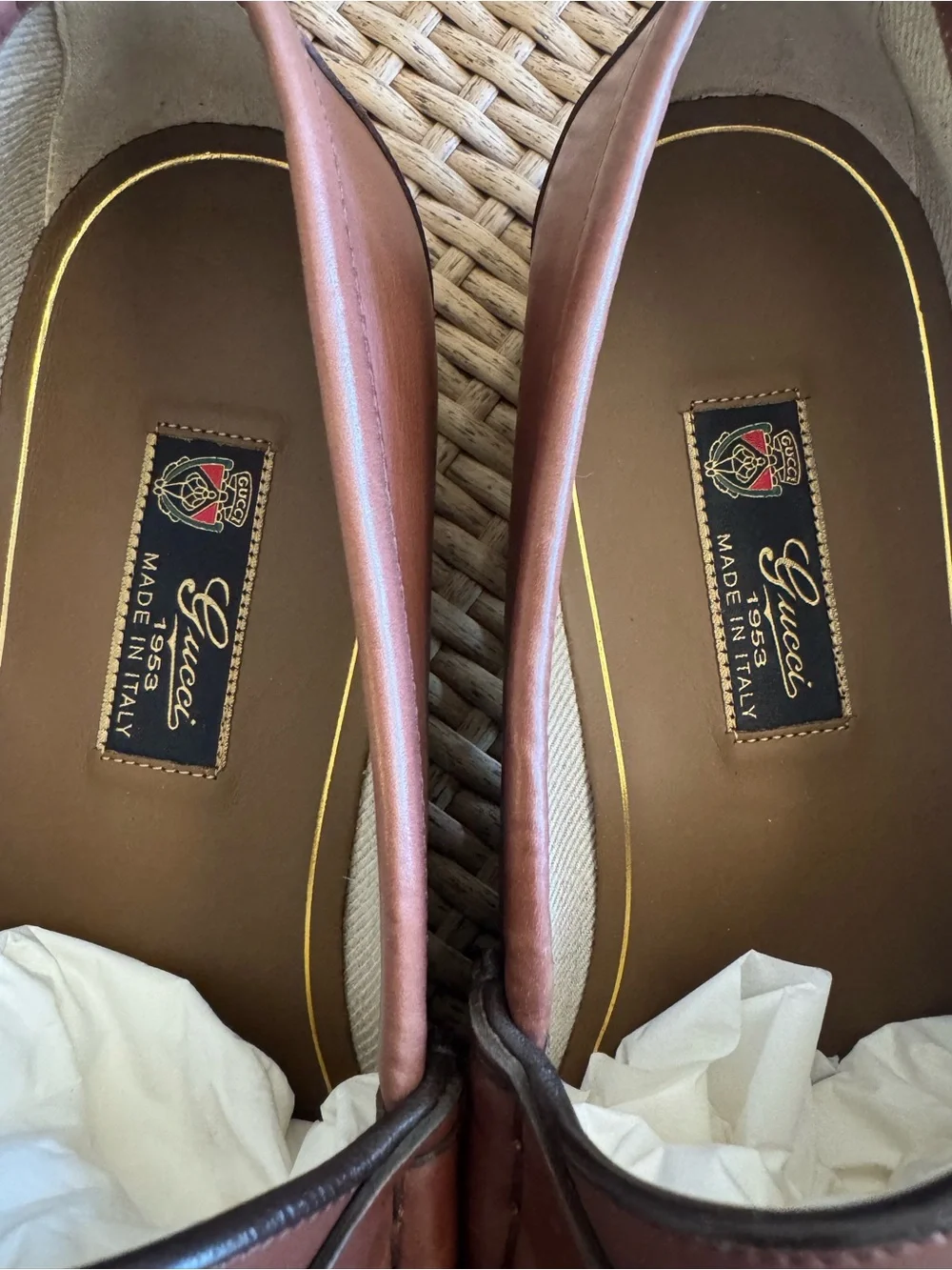 Gucci Men’s Horsebit 1953 Brown Leather Loafers - Size 12 - NWT